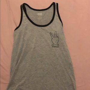 Peace sign tank top
